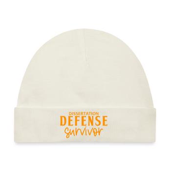 Dissertation Defense Survivor 6 - Baby Premium Organic Mütze - Naturweiß - Vorne