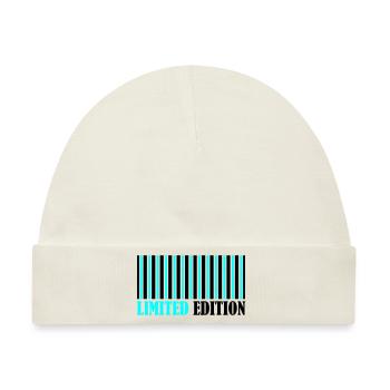 Barcode Limited Edition - Baby Premium Organic Mütze - Naturweiß - Vorne