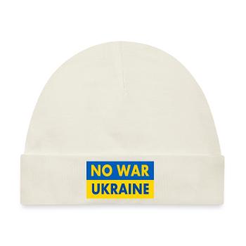 No war - Baby Premium Organic Mütze - Naturweiß - Vorne