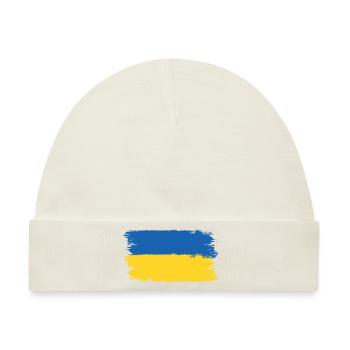 Ukraine -Bete für die Ukraine - Viva Ukraine - Baby Premium Organic Mütze - Naturweiß - Vorne