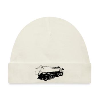 Truck - Baby Premium Organic Mütze - Naturweiß - Vorne