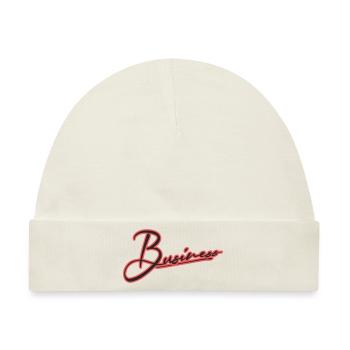 business influencer money firma boss chef - Baby Premium Organic Mütze - Naturweiß - Vorne