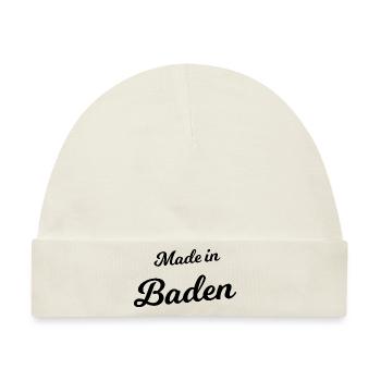 Made in Baden - Baby Premium Organic Mütze - Naturweiß - Vorne