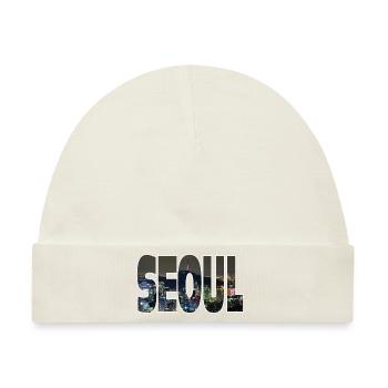 Seoul - Baby Premium Organic Mütze - Naturweiß - Vorne