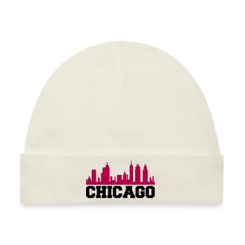 Chicago - Baby Premium Organic Mütze - Naturweiß - Vorne