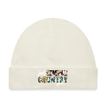 Country Musik ländlich Landei Countrymusiker Mom - Baby Premium Organic Mütze - Naturweiß - Vorne