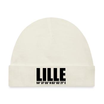 Lille Koordinaten - Baby Premium Organic Mütze - Naturweiß - Vorne