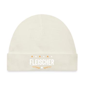 Fleischer Beruf - Baby Premium Organic Mütze - Naturweiß - Vorne