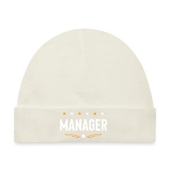 Manager Beruf - Baby Premium Organic Mütze - Naturweiß - Vorne