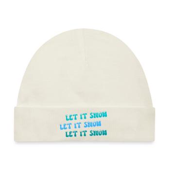 Let it snow, let it snow, let it snow - Baby Premium Organic Mütze - Naturweiß - Vorne