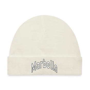 Marbella - Baby Premium Organic Mütze - Naturweiß - Vorne