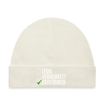 Erzgebirge Ledig Verheiratet - Baby Premium Organic Mütze - Naturweiß - Vorne