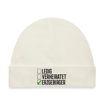 Erzgebirge Ledig Verheiratet - Baby Premium Organic Mütze - Naturweiß - Vorne