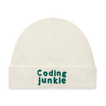 Coding Junkie 2 - Baby Premium Organic Mütze - Naturweiß - Vorne