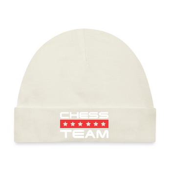 Chess Crew - Baby Premium Organic Mütze - Naturweiß - Vorne