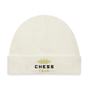 Chess Team - Baby Premium Organic Mütze - Naturweiß - Vorne