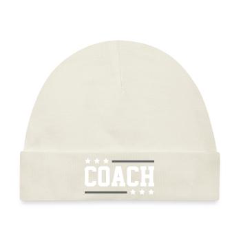 Coach Trainer - Baby Premium Organic Mütze - Naturweiß - Vorne