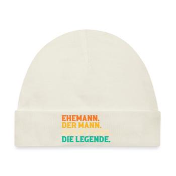 Ehemann Familie Ehemänner Geschenk - Baby Premium Organic Mütze - Naturweiß - Vorne