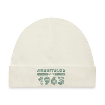 Arbeitslos seit 1963 - Baby Premium Organic Mütze - Naturweiß - Vorne