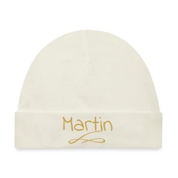 martin - Baby Premium Organic Mütze - Naturweiß - Vorne