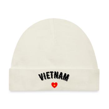 Vietnam - Baby Premium Organic Mütze - Naturweiß - Vorne