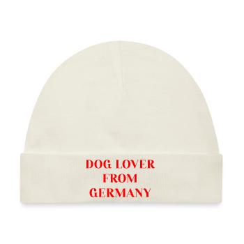 DOG LOVER FROM GERMANY - Baby Premium Organic Mütze - Naturweiß - Vorne