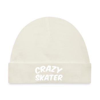 Crazy Skater - Baby Premium Organic Mütze - Naturweiß - Vorne