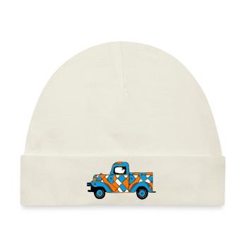 Der Oldtimer - Baby Premium Organic Mütze - Naturweiß - Vorne