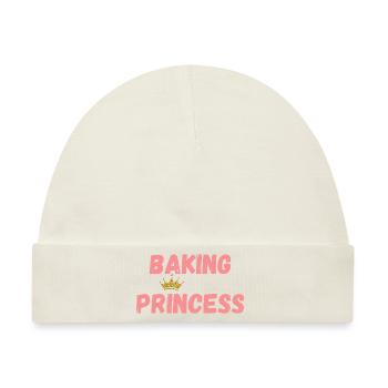 baking princess - Baby Premium Organic Mütze - Naturweiß - Vorne