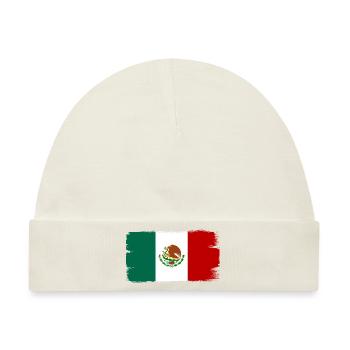 Mexiko Flagge Mexikanische Fahne Mexico Südamerika - Baby Premium Organic Mütze - Naturweiß - Vorne