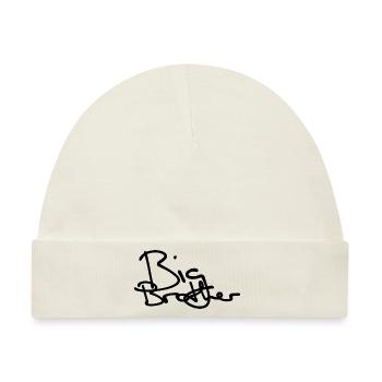 BIG BROTHER HANDGESCHRIEBEN - Baby Premium Organic Mütze - Naturweiß - Vorne