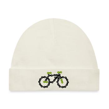 bike - Baby Premium Organic Mütze - Naturweiß - Vorne