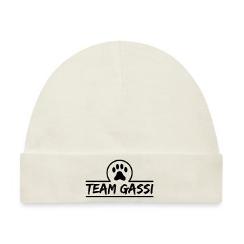 team gassi - Baby Premium Organic Mütze - Naturweiß - Vorne