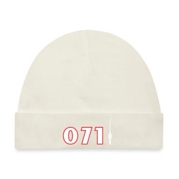 0711 Shirt - Baby Premium Organic Mütze - Naturweiß - Vorne
