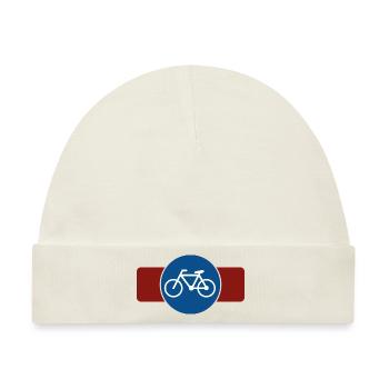 Fahrrad - Baby Premium Organic Mütze - Naturweiß - Vorne
