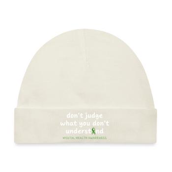 Verurteile nicht, was du nicht verstehst - Baby Premium Organic Mütze - Naturweiß - Vorne