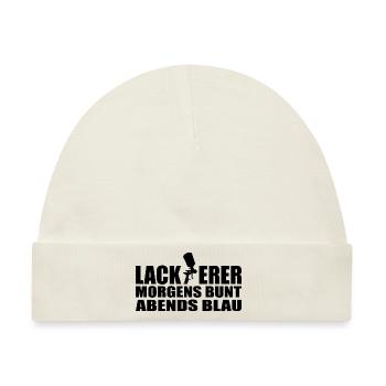 Lackierer - Baby Premium Organic Mütze - Naturweiß - Vorne
