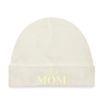 mom - Baby Premium Organic Mütze - Naturweiß - Vorne