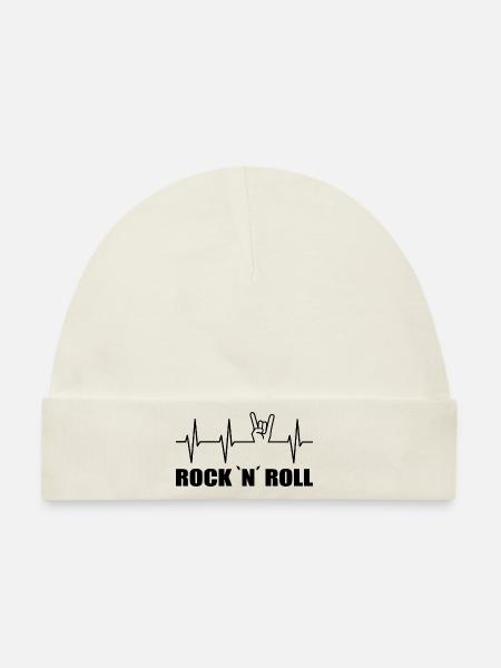 Rock - Baby Premium Organic Mütze - Naturweiß