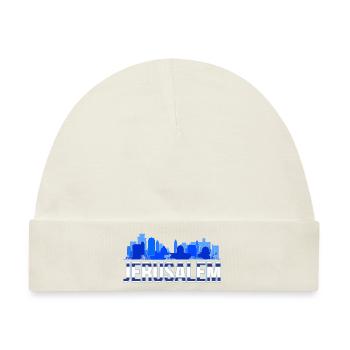 Jerusalem Israeli Geschenk Israel - Baby Premium Organic Mütze - Naturweiß - Vorne