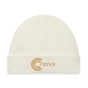 Für Patrick - Baby Premium Organic Mütze - Naturweiß - Vorne