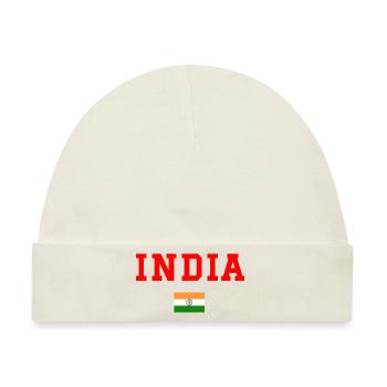 Indien - Baby Premium Organic Mütze - Naturweiß - Vorne