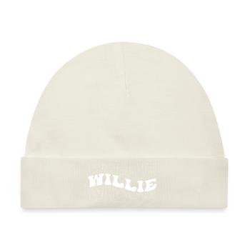 Lustig Willie Groovy 4 Männer Frauen Cool Willie Krawatte - Baby Premium Organic Mütze - Naturweiß - Vorne