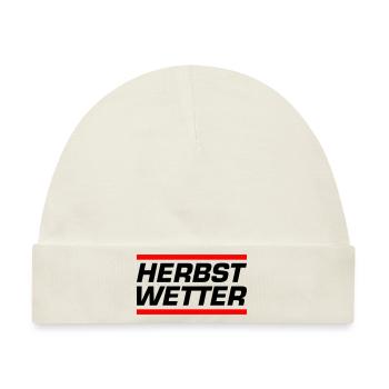 Herbst Wetter - Baby Premium Organic Mütze - Naturweiß - Vorne