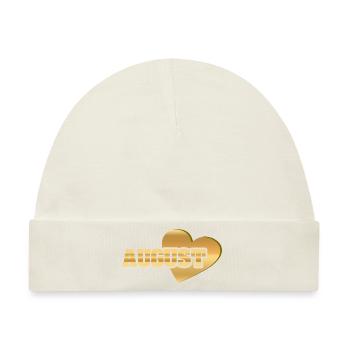 August - Baby Premium Organic Mütze - Naturweiß - Vorne