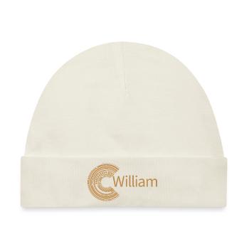 Für William - Baby Premium Organic Mütze - Naturweiß - Vorne