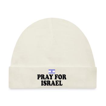 Pray for israel - Baby Premium Organic Mütze - Naturweiß - Vorne