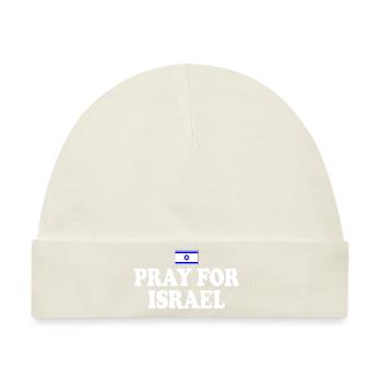 Pray for israel - Baby Premium Organic Mütze - Naturweiß - Vorne