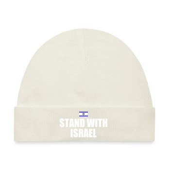 Stand with israel - Baby Premium Organic Mütze - Naturweiß - Vorne