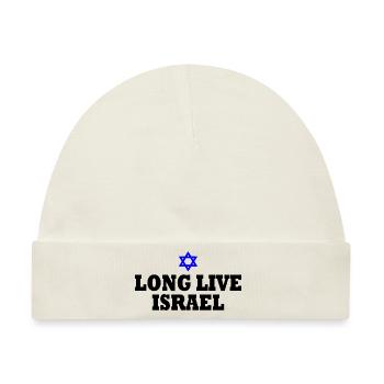 Long live israel - Baby Premium Organic Mütze - Naturweiß - Vorne